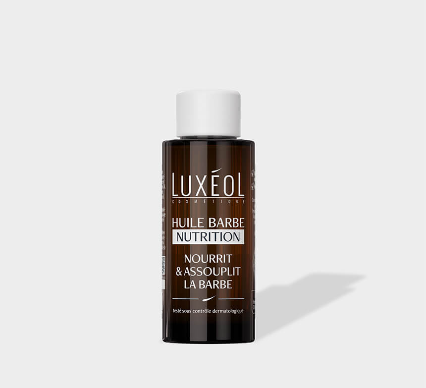 Nutrição com óleo para a barba