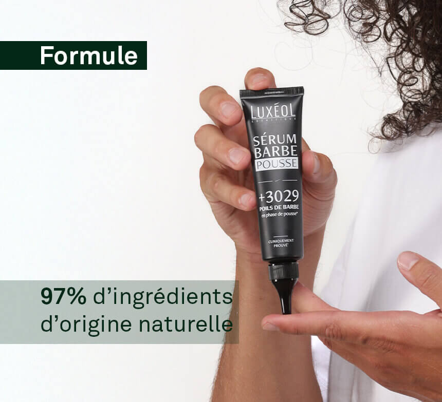 soro para o crescimento da barba