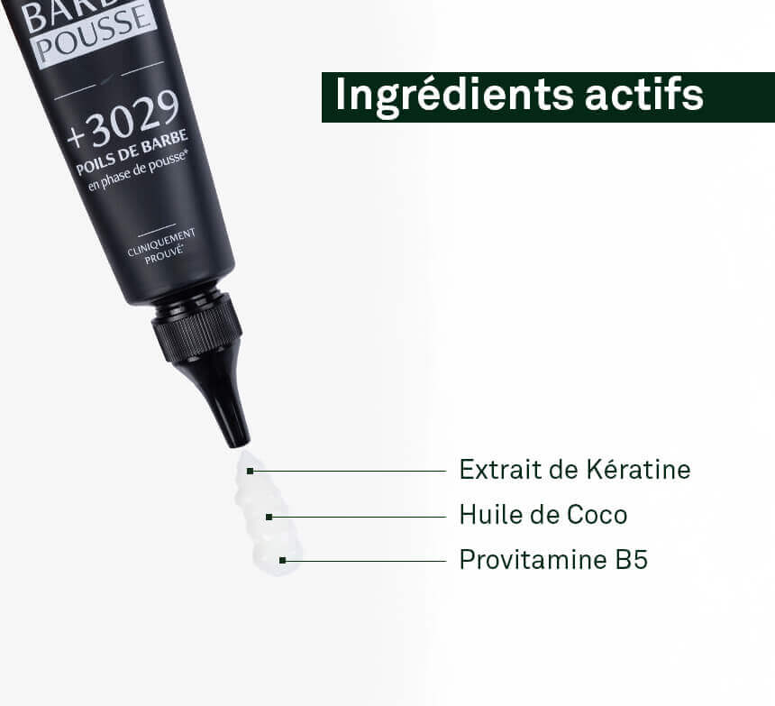 soro para o crescimento da barba