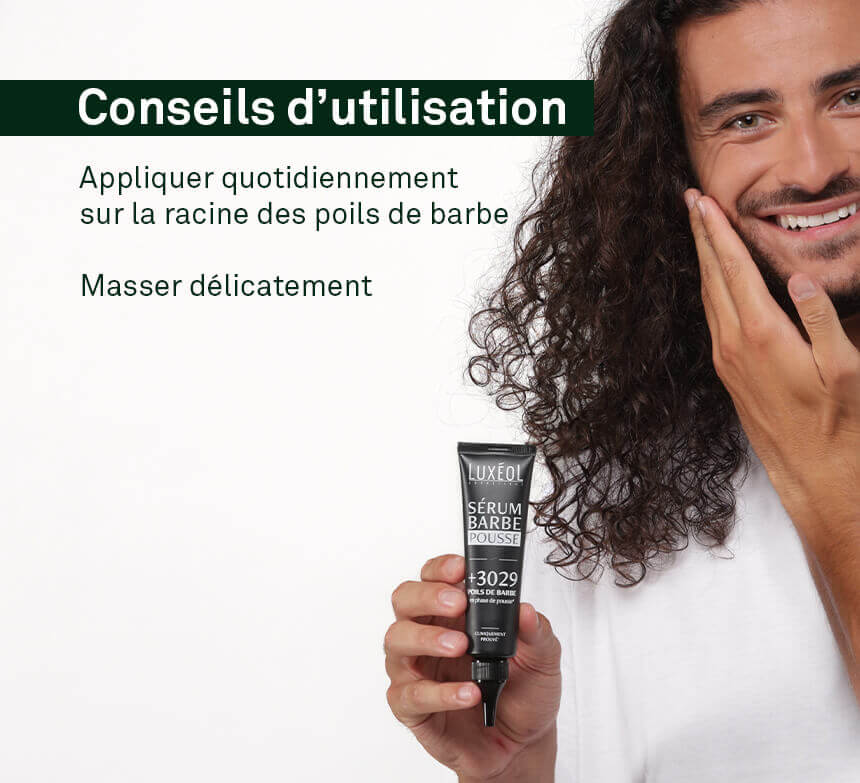 soro para o crescimento da barba